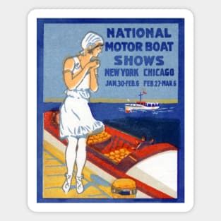 1916 National Motor Boat Shows Magnet